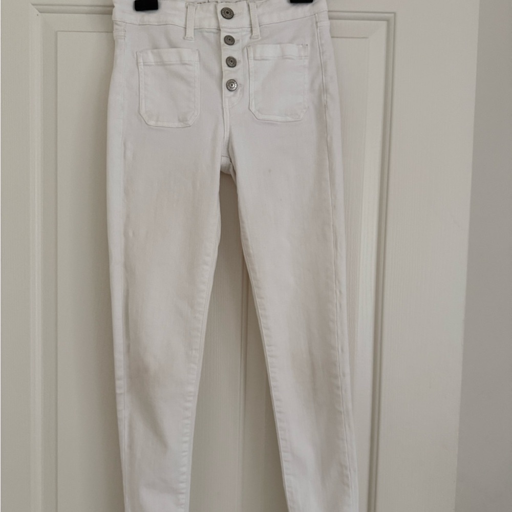 American Eagle Outfitters High Rise White Jeans